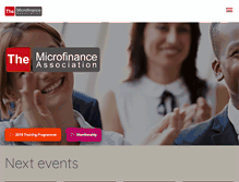 Tablet Screenshot of microfinanceassociation.org